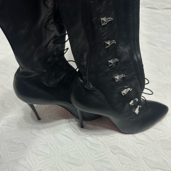 Louboutin Over the Knee All Leather Boots - Picture 2 of 11